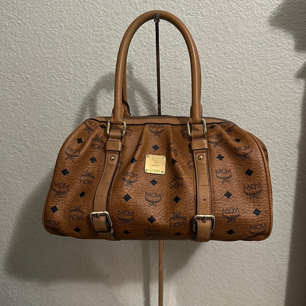 Authentic MCM boston hand bag